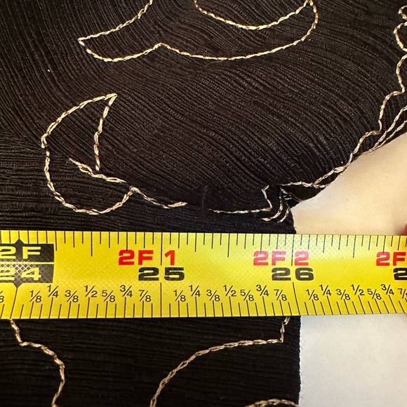 SILKLAND Woman Size 2X Black Silk Floral Paisley Embroidered Jacket - Picture 7 of 9